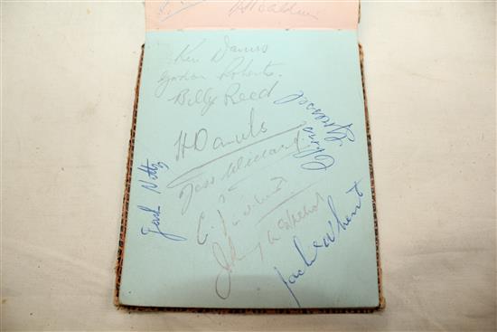 A 1940 / 50s sporting autograph album,